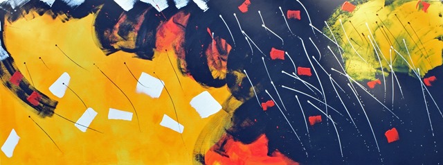 Großformatige Malerei kaufen - 200x75 cm - Abstrakt Nr 1319- Kunst